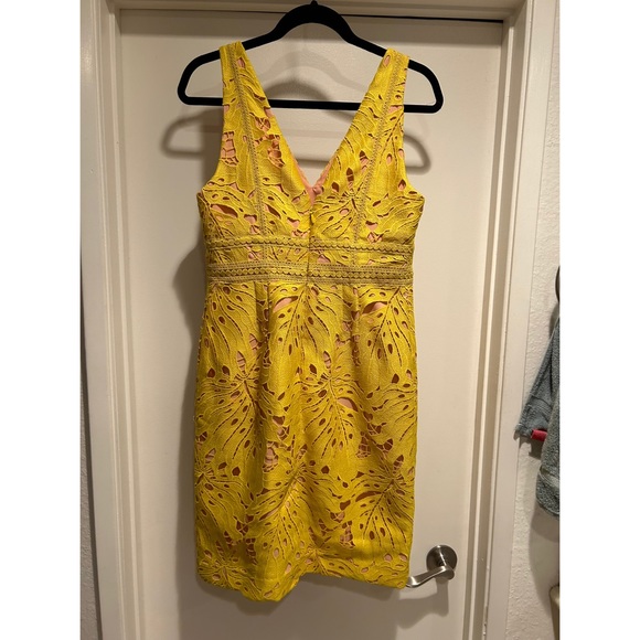 Maeve Gardenia Crochet Column Dress - Picture 4 of 7